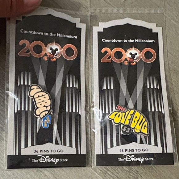 Disney | Jewelry | Disney Millennium Countdown Pins Bundle Of 2 | Poshmark